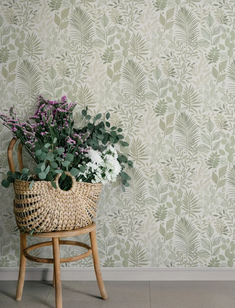 Ängslycka Forest Botanicals Wallpaper - Green — Ảnh 2