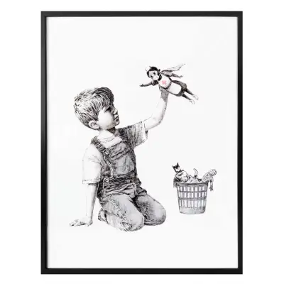 Banksy - "Real Hero" Poster - 30 x 24cm