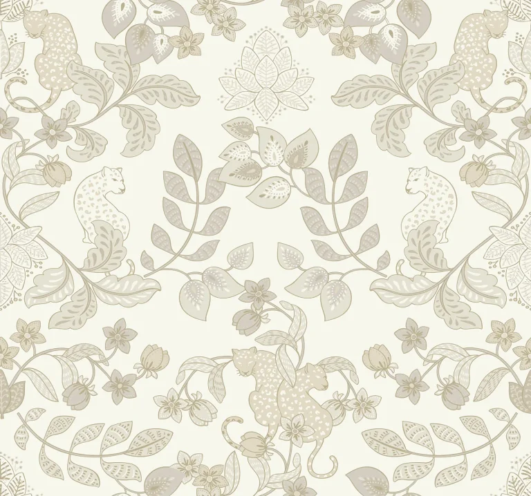 Getty Jungle Damask Wallpaper - Cream — Ảnh 3