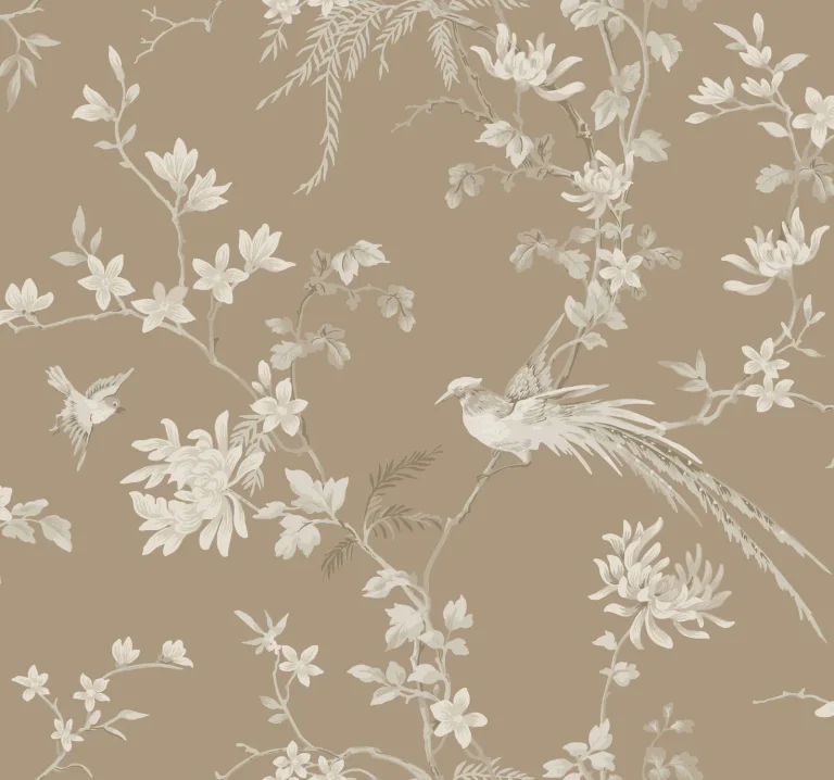 Ronald Redding Bird & Blossom Chinoserie Wallpaper - Glint — Ảnh 3