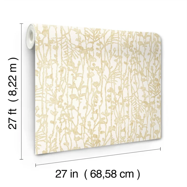 Ronald Redding Filigree Abstract Wallpaper - Gold — Ảnh 3