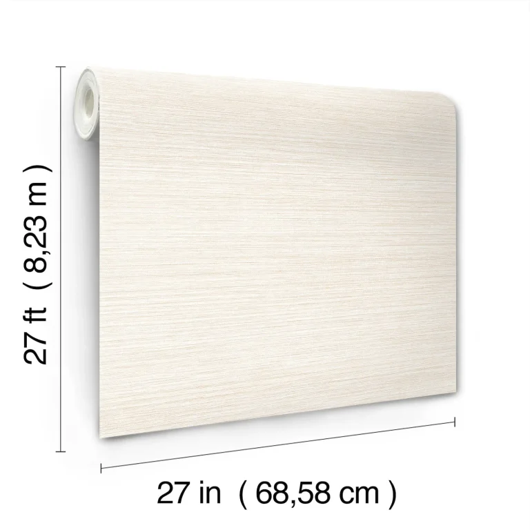 Mystic Faux Grasscloth Wallpaper - Eggshell — Ảnh 7