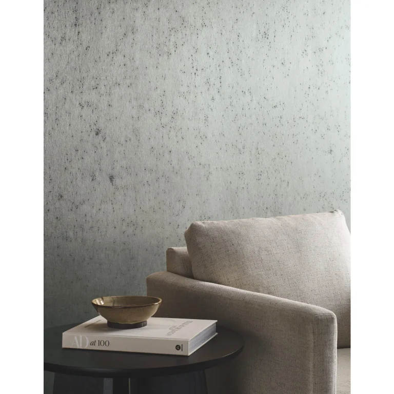 Ronald Redding Silver Burnished Patina Wallpaper - White — Ảnh 3