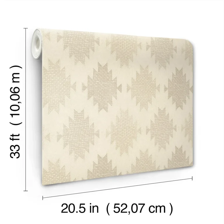 Chesapeake Stitched Heirloom Wallpaper - Khaki — Ảnh 7