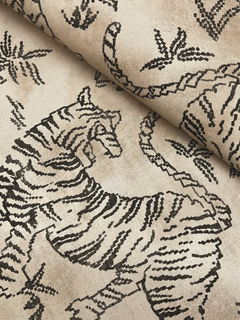 Orly Tigers Wallpaper - Taupe/Charcoal — Ảnh 4