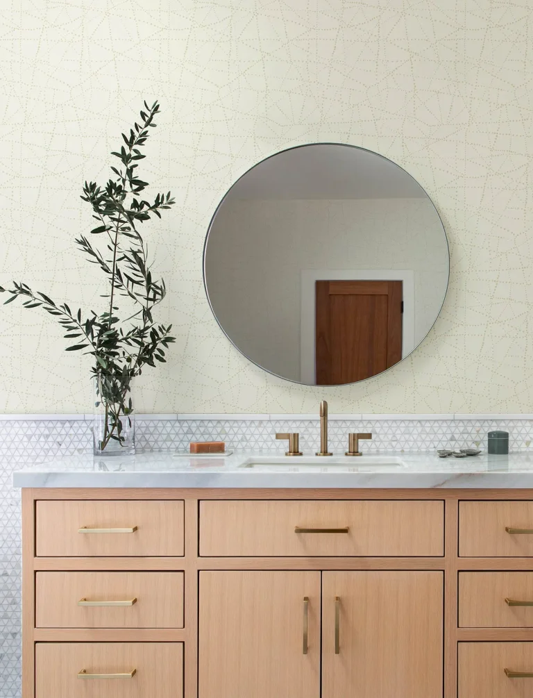 Alcott Dotted Wallpaper - Cream — Ảnh 4