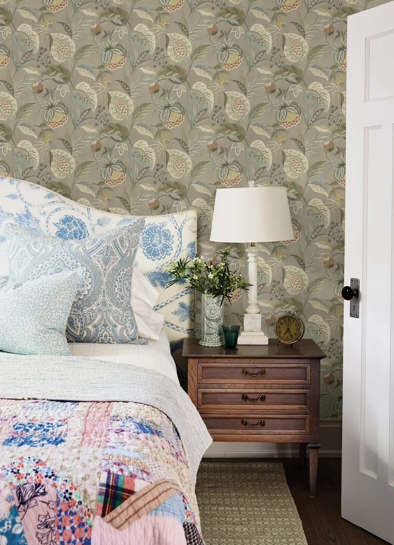 Chesapeake Bohemian Jacobean Wallpaper - Taupe — Image 5