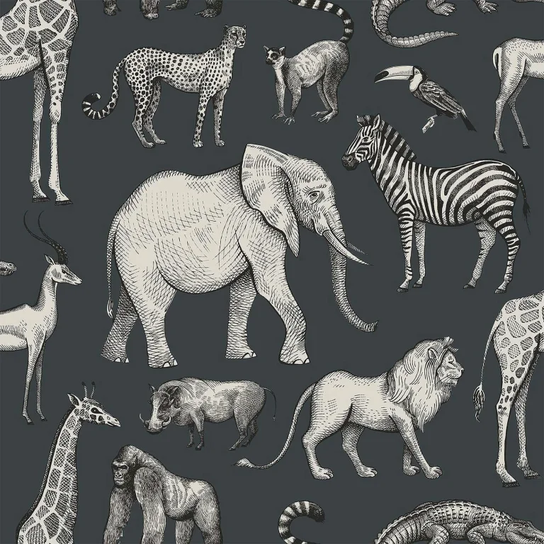Chesapeake Kenji Safari Wallpaper - Navy — Ảnh 3