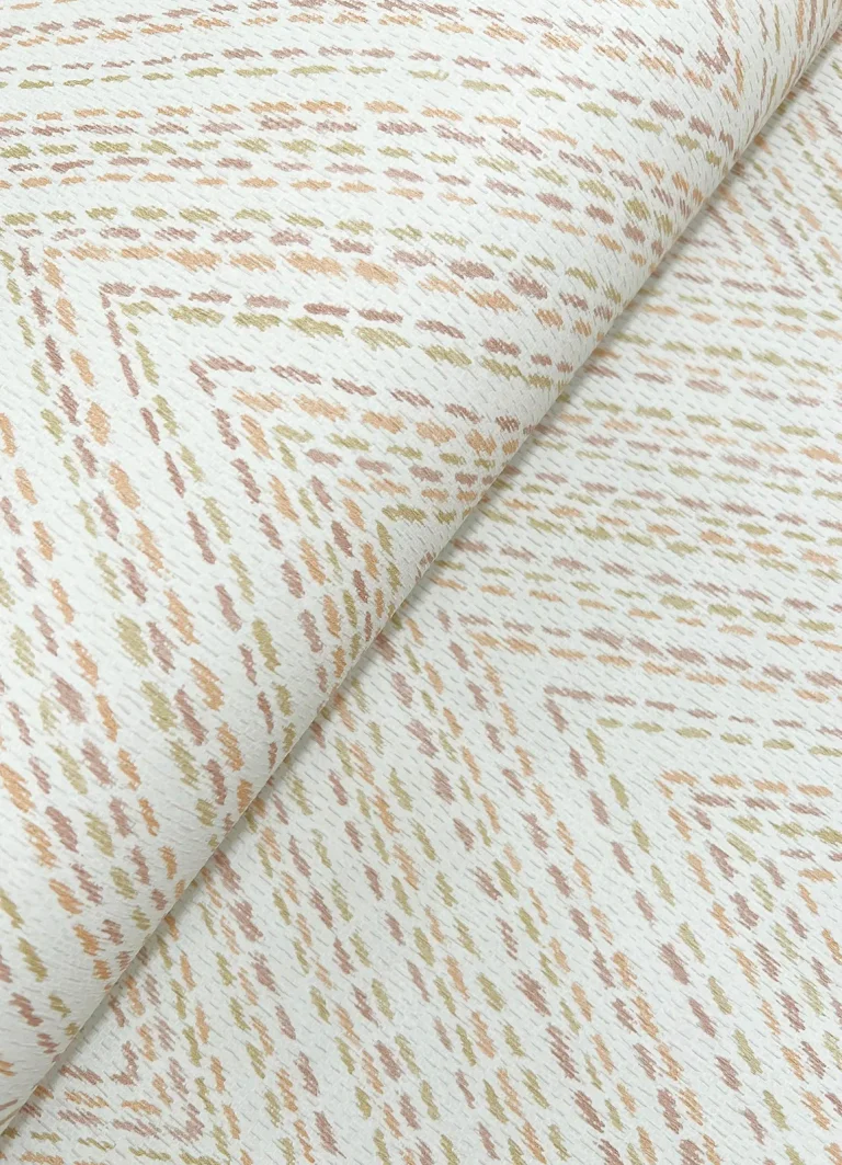 Lainey Stitched Chevron Wallpaper - Apricot — Ảnh 7