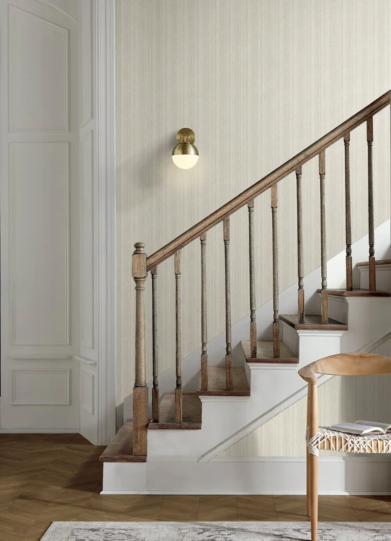 Chesapeake Stokes Chevron Stripe Wallpaper - Beige — Ảnh 2