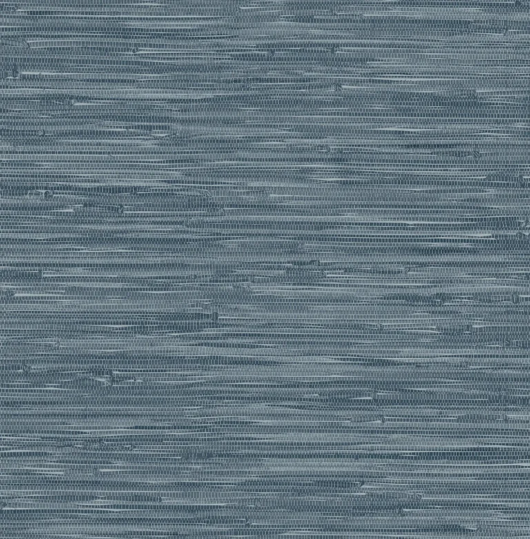 Exhale Woven Faux Grasscloth Wallpaper - Indigo — Ảnh 3