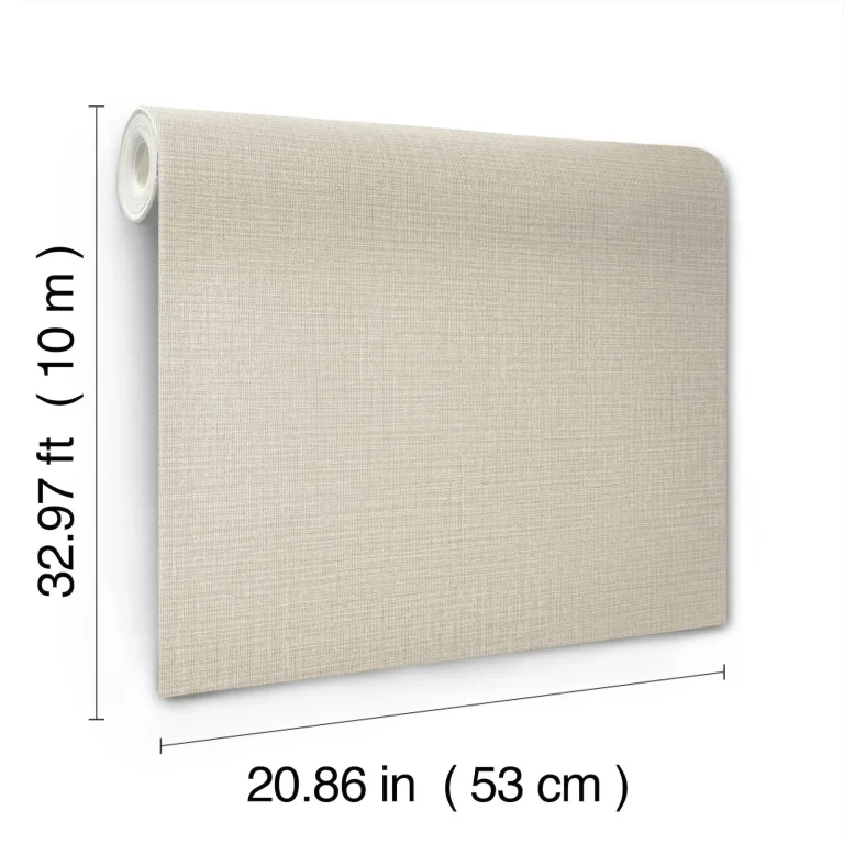 Georgette Faux Fabric Wallpaper - Light Brown — Ảnh 5