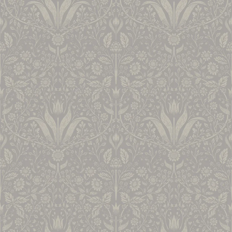 Mara Tulip Ogee Wallpaper - Grey — Ảnh 2