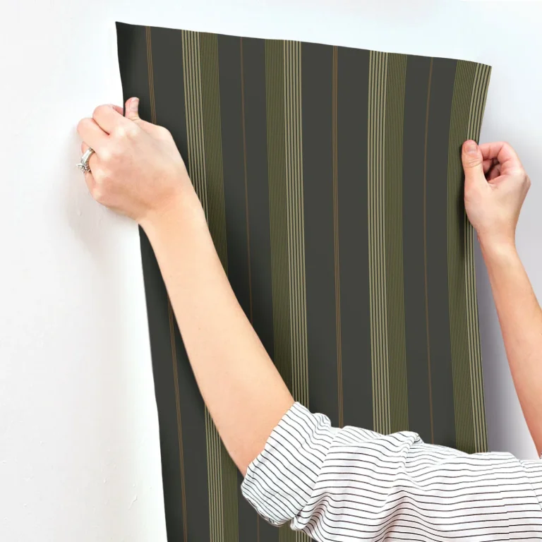 Herrgård Stripe Wallpaper - Black — Ảnh 3