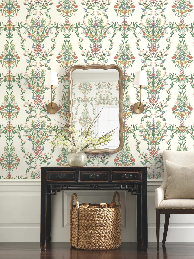 Rifle Paper Co. Luxembourg Wallpaper - White Multi