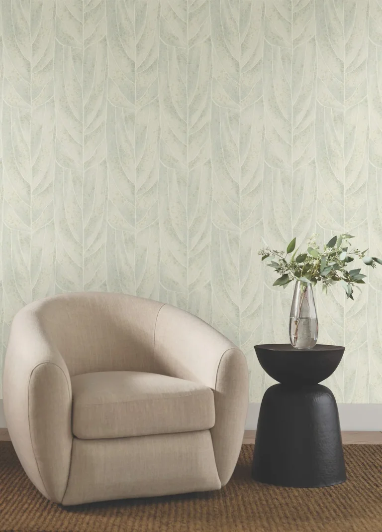 Candice Olson Dicot Leaf Wallpaper - Light Green — Ảnh 6