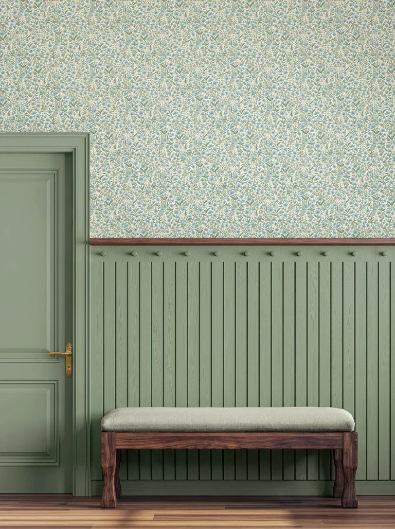 Rifle Paper Co. Sylvie Wallpaper - Blue — Ảnh 5