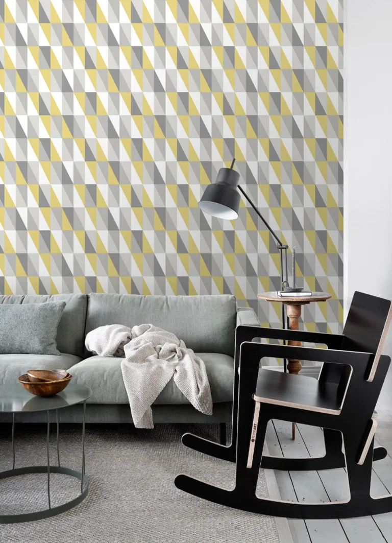 Chesapeake Inez Geometric Wallpaper - Mustard — Ảnh 6