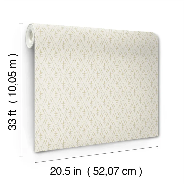 Chris Loves Julia Tillie Diamond Floral Wallpaper - Neutral — Ảnh 7