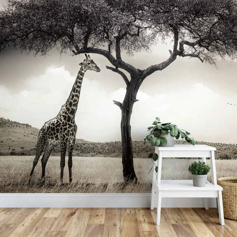 Giraffe Safari - Wall Mural 5084 - 4 Panel - 192cm x 260cm — Ảnh 2