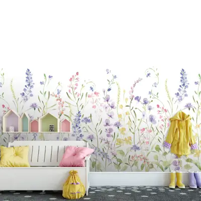 Cute Walls - Spring Flowers Mural - 6120-1
