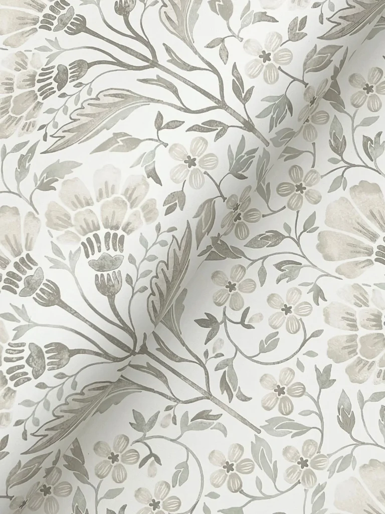 Chesapeake Edith Floral Damask Wallpaper - Neutral — Ảnh 6