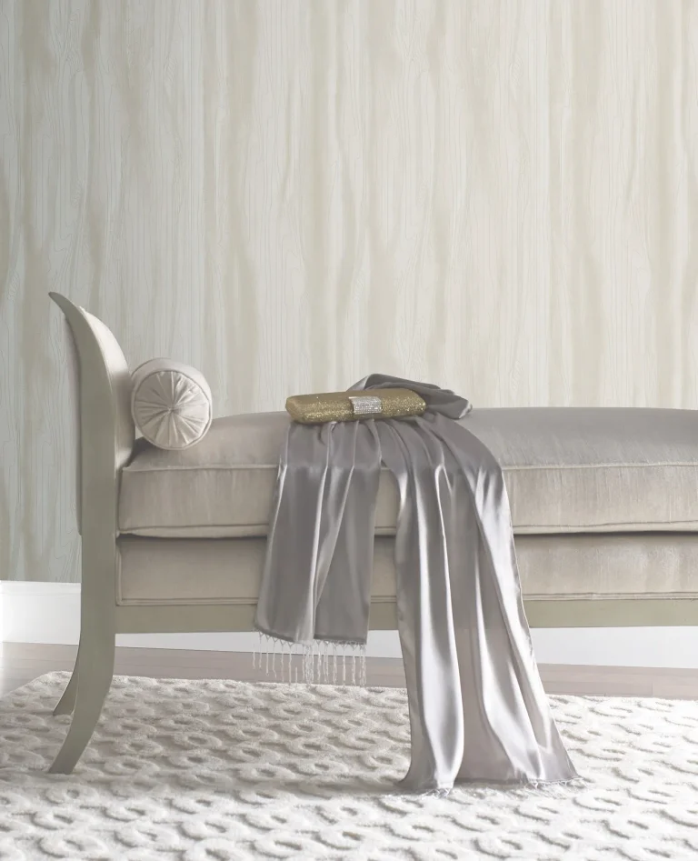 Candice Olson Fantasy Faux Bois Wallpaper - White/Pearl — Image 4
