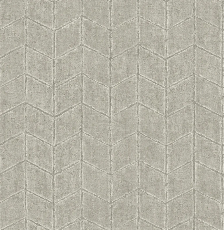 Flatiron Geometric Wallpaper - Cement — Image 2