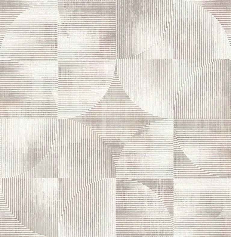 Woodbine Abstract Geometric Wallpaper - Rose — Ảnh 4
