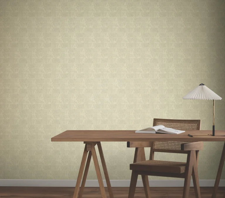 Woodcut Wallpaper - Beige — Image 6