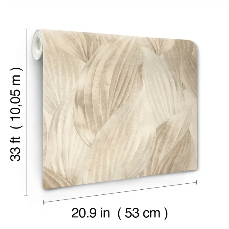 Melora Leaf Wallpaper - Beige — Ảnh 2