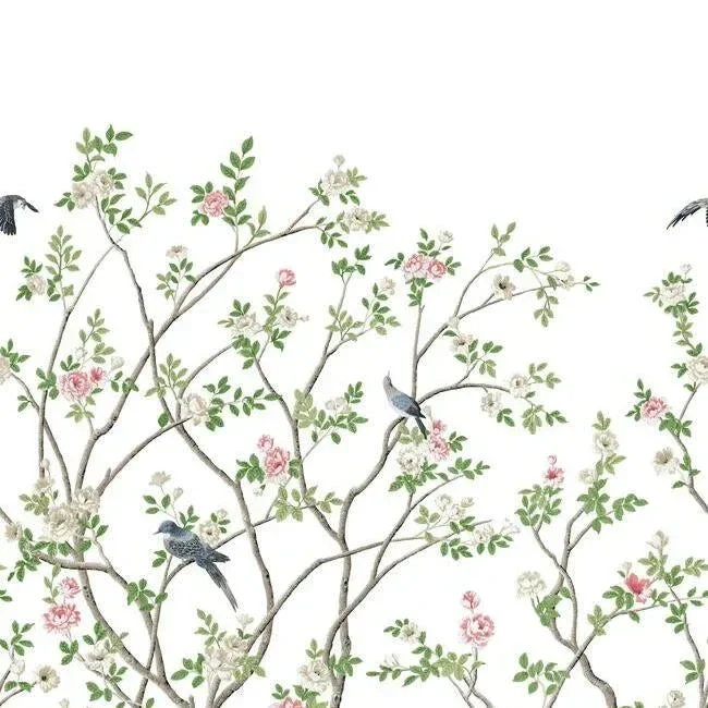 Ronald Redding Lingering Garden Wall Mural - White — Image 4