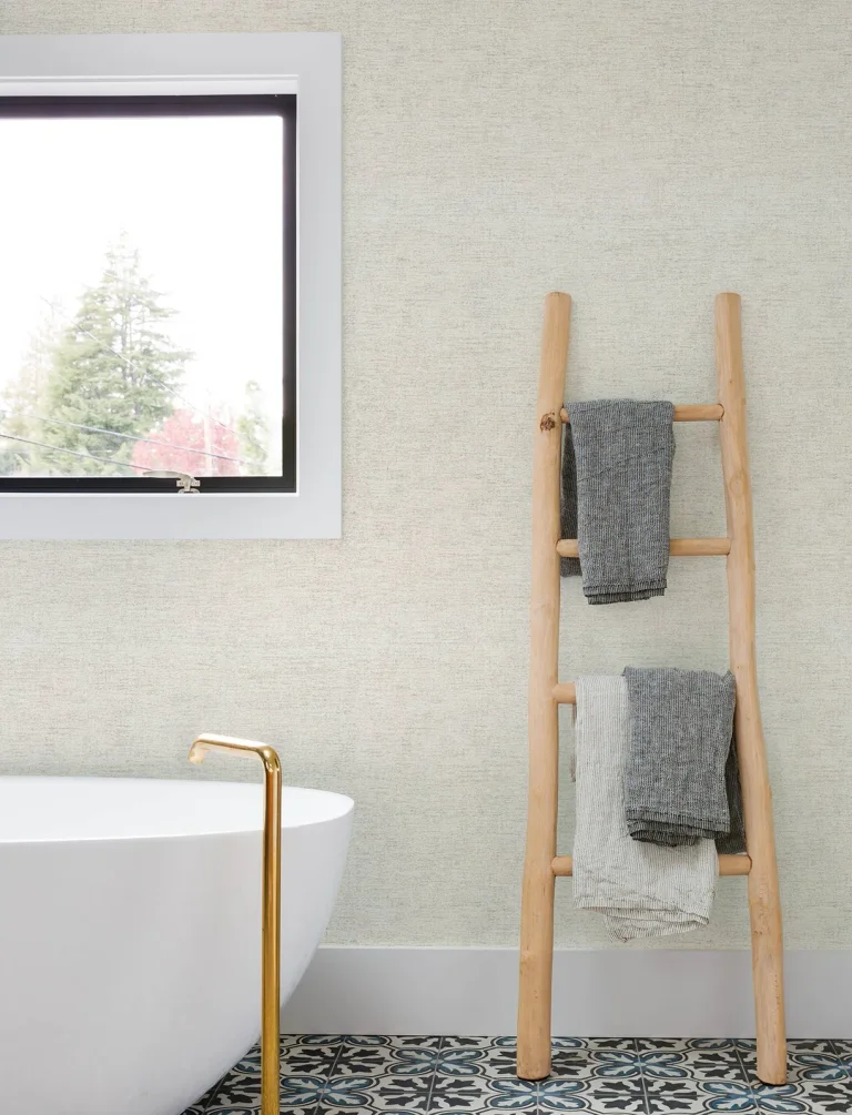 Chesapeake Tansy Distressed Wallpaper - Light Grey — Ảnh 4