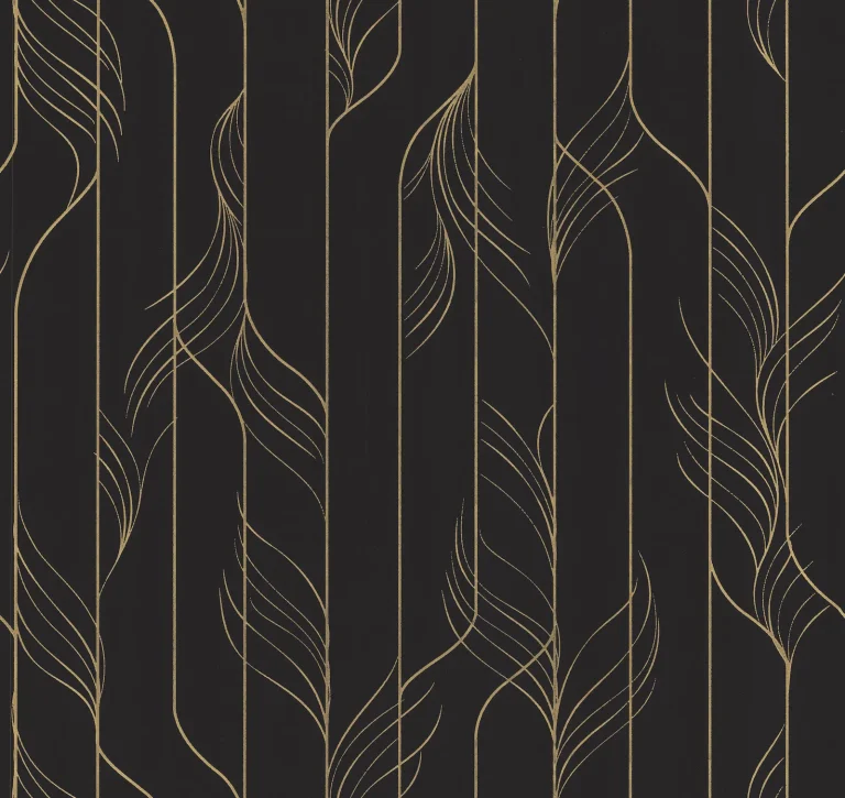 Candice Olson Elemental Thread Wallpaper - Black & Gold — Image 5