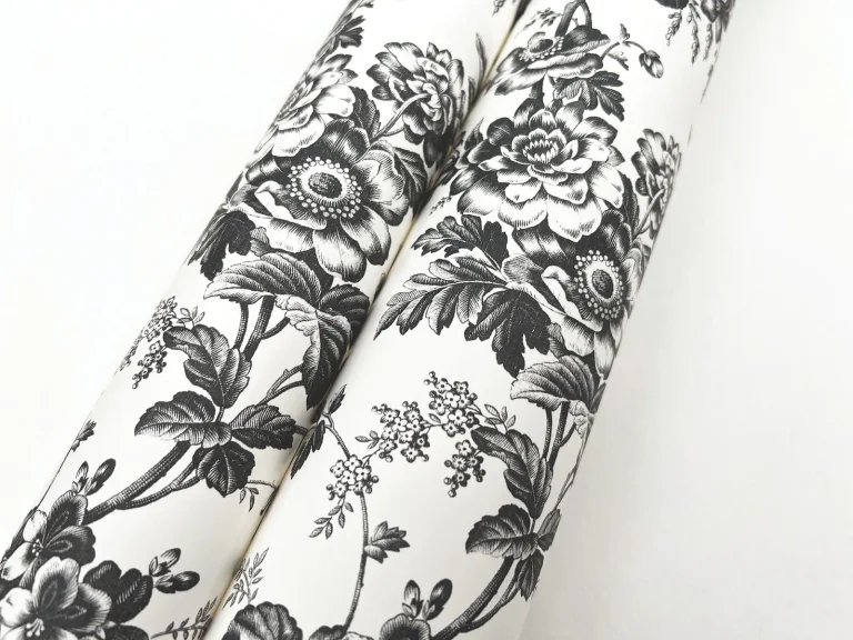 Anemone Toile Wallpaper - Black — Ảnh 2