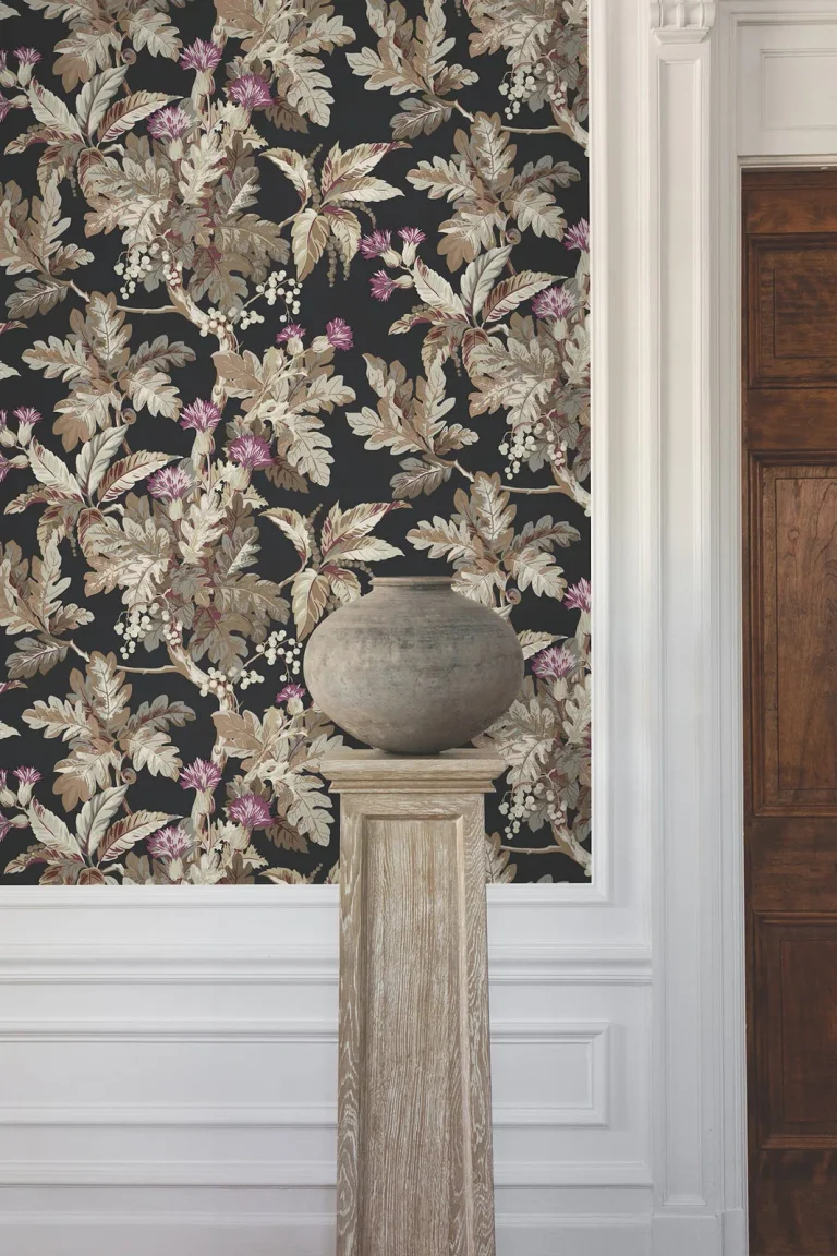 Ronald Redding Briarwood Wallpaper - Black — Image 6