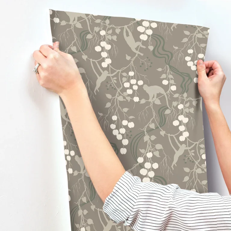 Linden Jungle Canopy Wallpaper - Stone — Ảnh 2