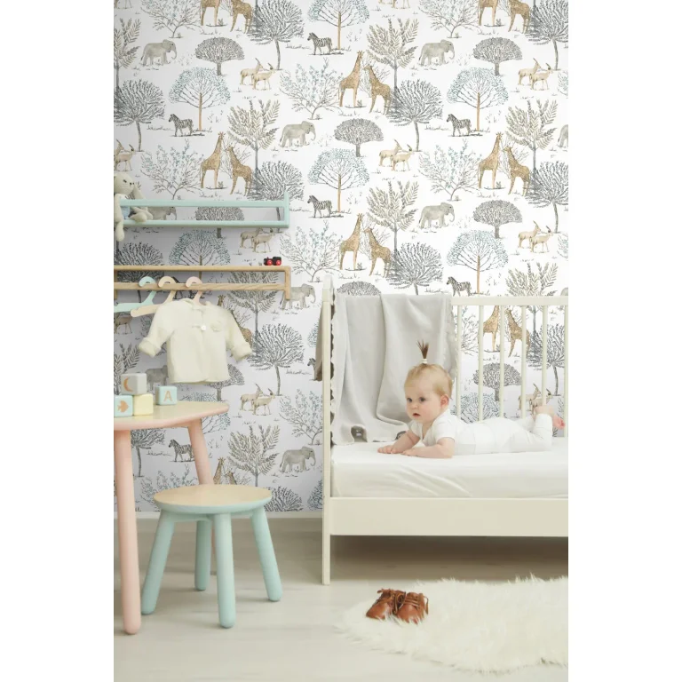 On the Savanna Wallpaper - Neutral — Ảnh 5