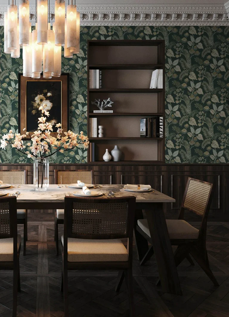 Chris Loves Julia Geneva Peacock Paradise Wallpaper - Sea Green — Ảnh 3