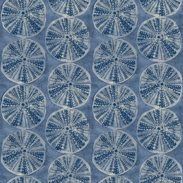 Chesapeake Sea Biscuit Sand Dollar Wallpaper - Blue — Ảnh 3