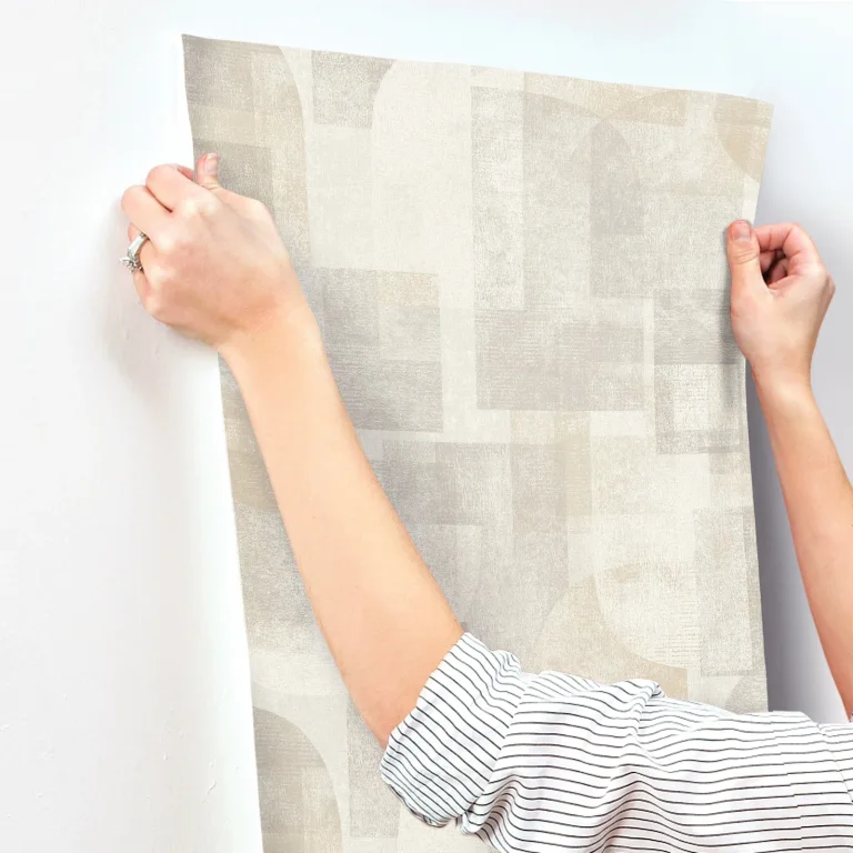 Chesapeake Cassandra Block Geometric Wallpaper - Taupe — Ảnh 3