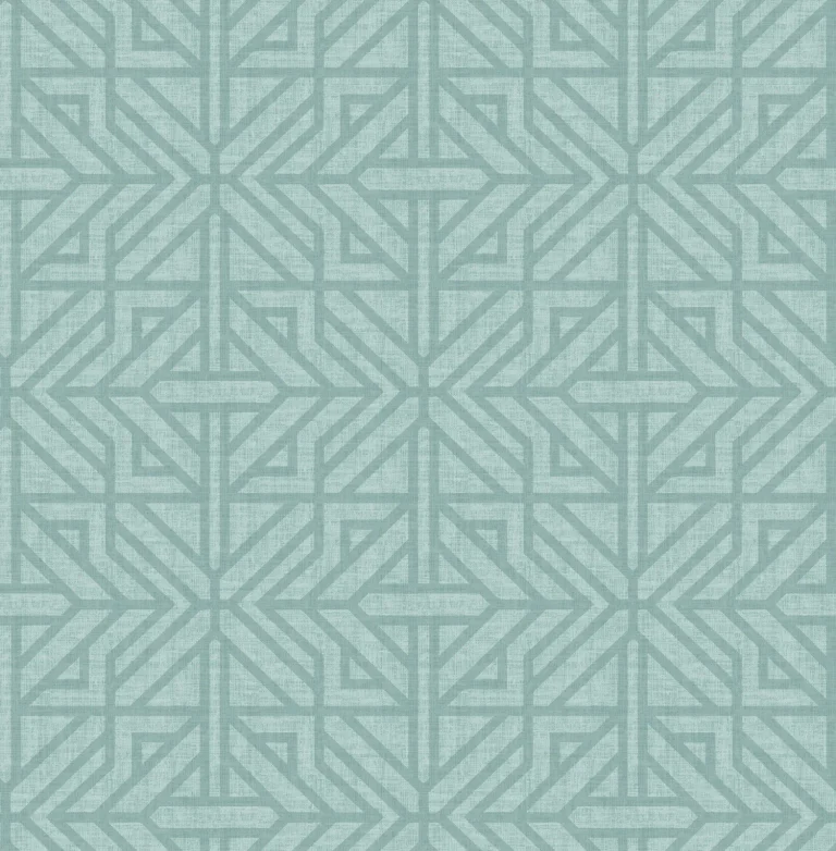 Hesper Geometric Wallpaper - Teal — Ảnh 2