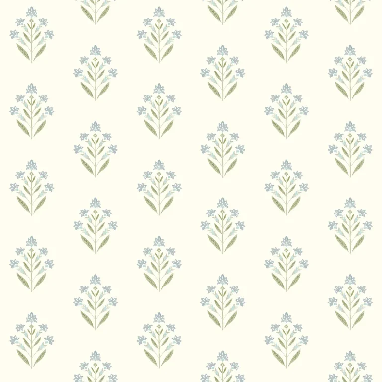 Chesapeake Kova Floral Crest Wallpaper - Aquamarine — Ảnh 6