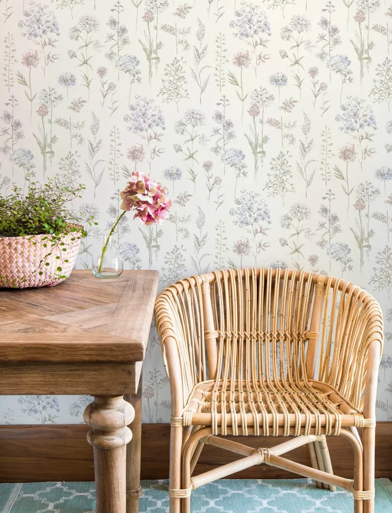 Chesapeake Bergamot Wildflower Wallpaper - Lavender — Image 7