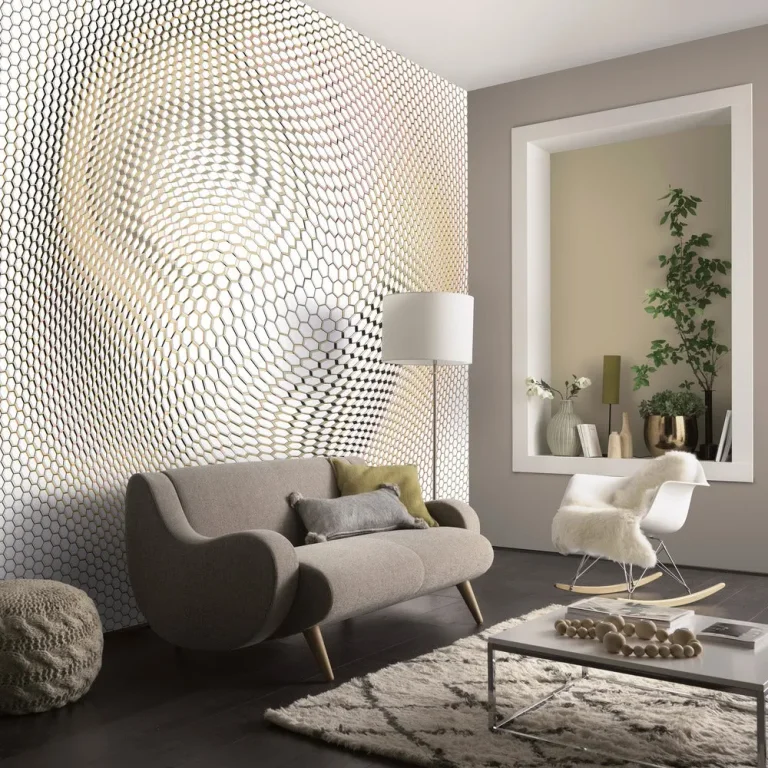 Elle Decoration 2 - 2238-10 Lattice - White & Grey — Ảnh 3