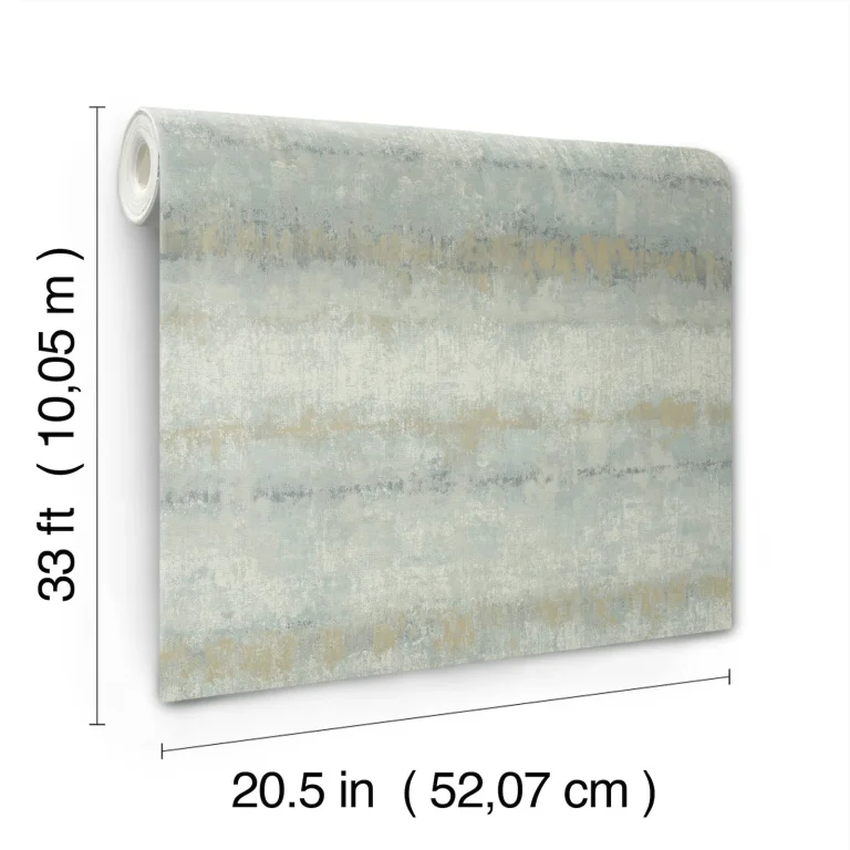 Morningtide Textured Stripe Wallpaper - Light Blue — Ảnh 6