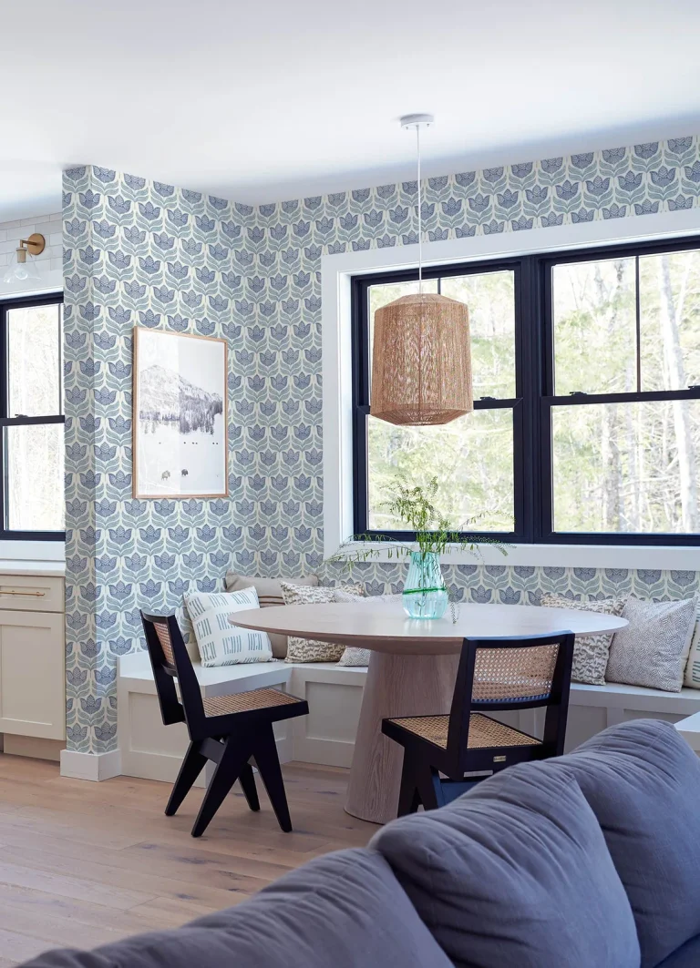 Chesapeake Cathal Tulip Block Print Wallpaper - Blue — Ảnh 3
