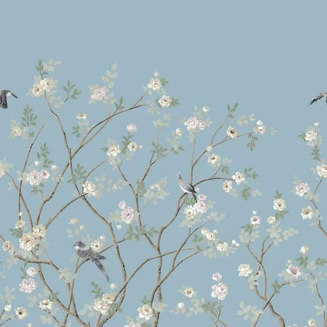 Ronald Redding Lingering Garden Wall Mural - Sky Blue — Ảnh 4
