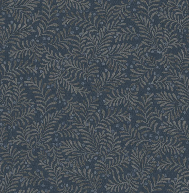 Chesapeake Chrysantha Berry Branches Wallpaper - Navy — Ảnh 4
