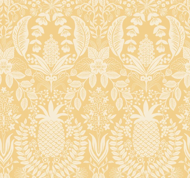 Rifle Paper Co. Pineapple Damask Wallpaper - Yellow — Ảnh 5